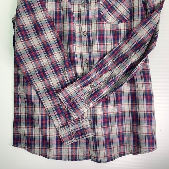 Brunswick Garments Shirt Mens Medium Button Down Plaid Cotton Long Sleeve - Picture 5 of 8